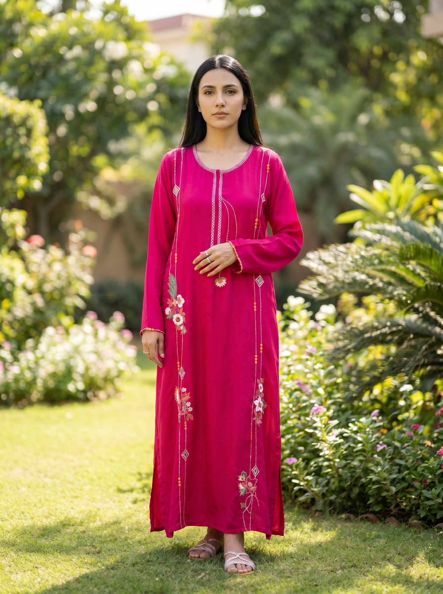 Fuchsia Kaftan