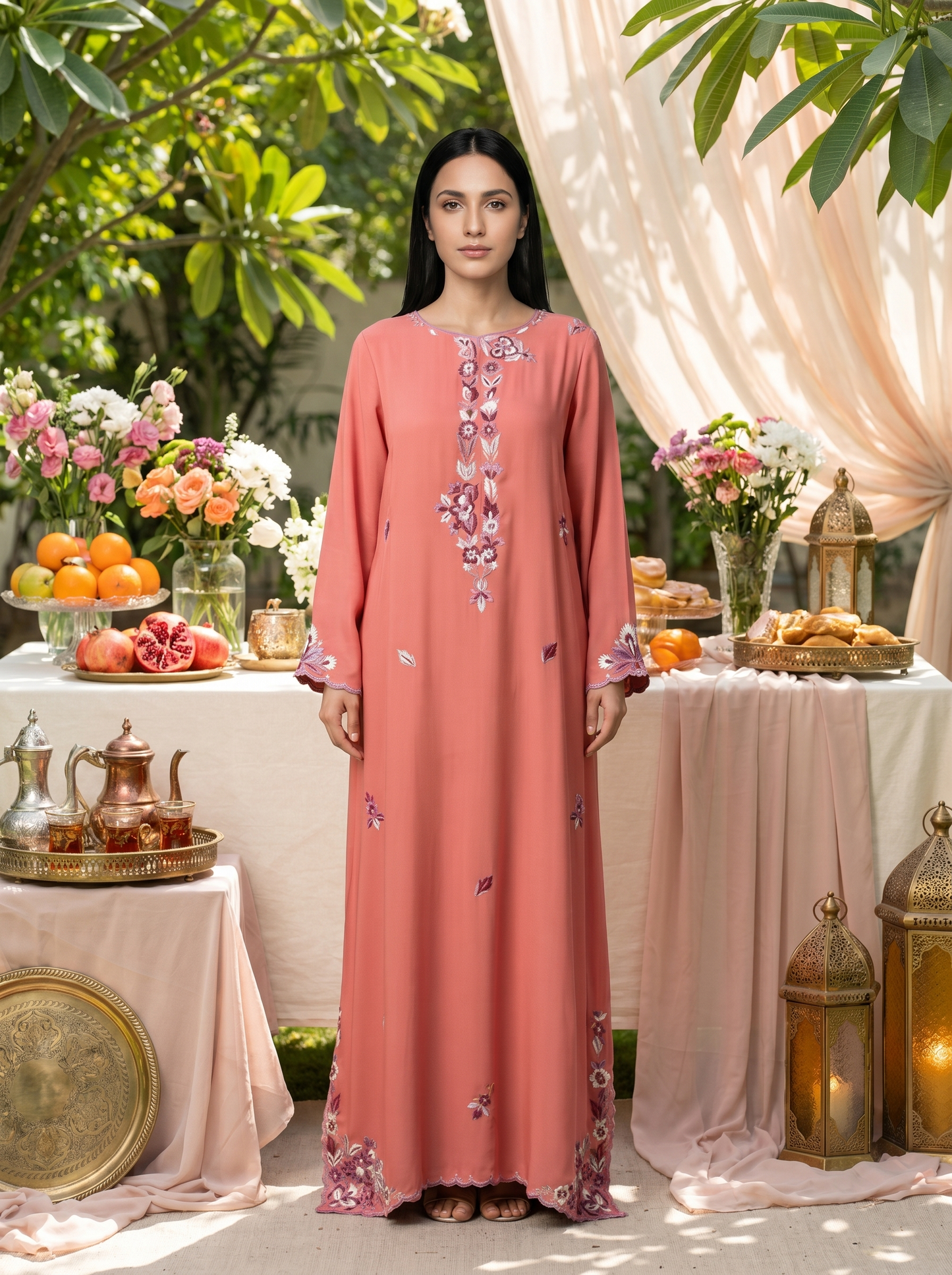 Coral Kaftan